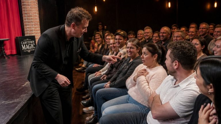 audience member chosen for trick