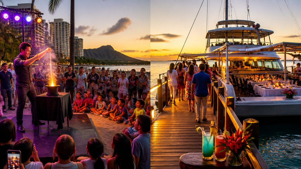 sunset cruise versus theater magic